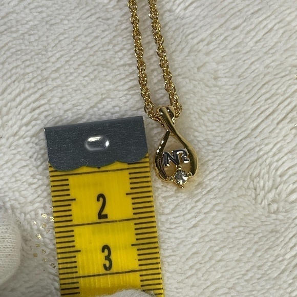 NINA RICCI logo gold plated necklace - Picture 9 of 11